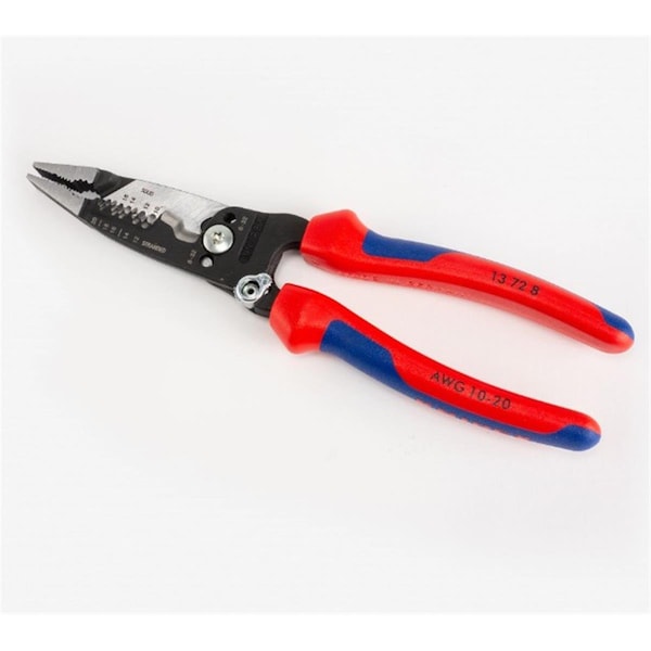 Knipex 8 in. MultiGrip Forged Wire Stripper KNT-13728 | Zoro